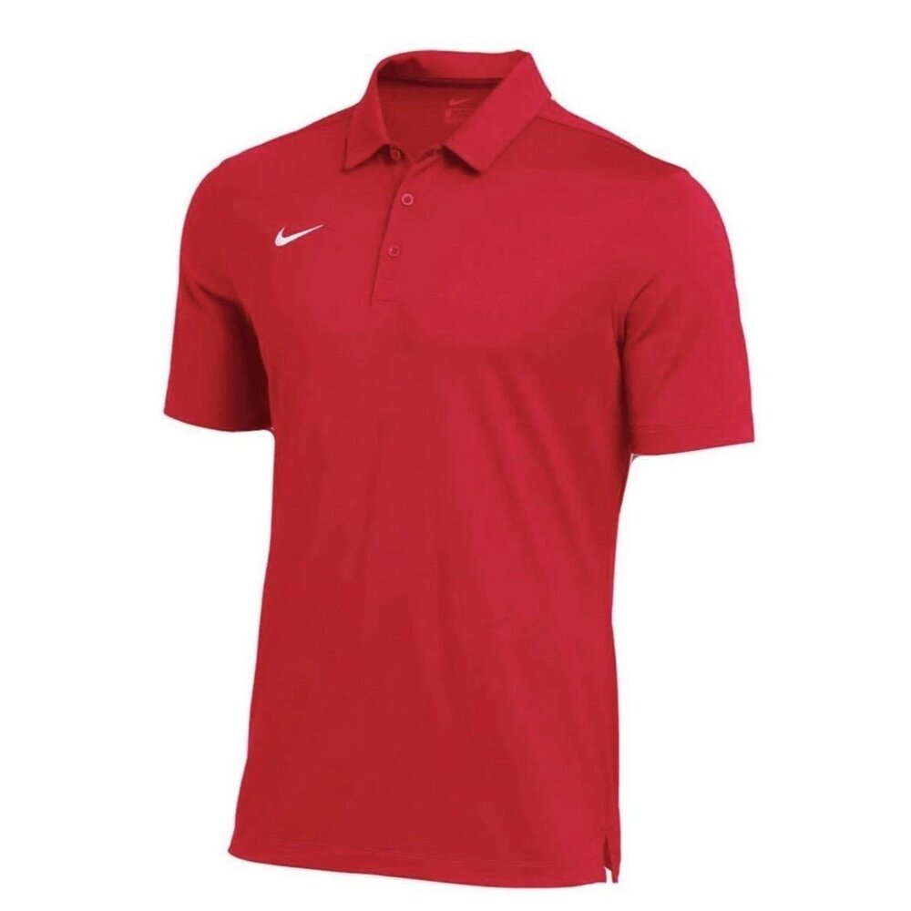 Nike Men's S Red Dri-Fit Golf Polo Shirt Moisture-Wicking Lightweight N0624
